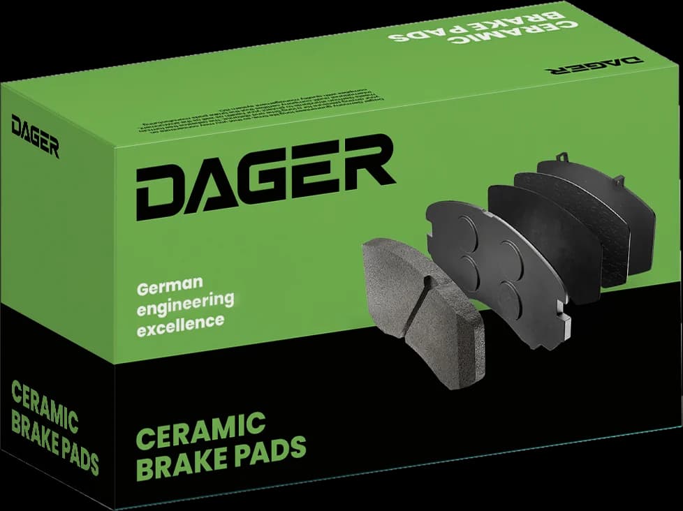 Verpackung der DAGER Keramik-Bremsbeläge